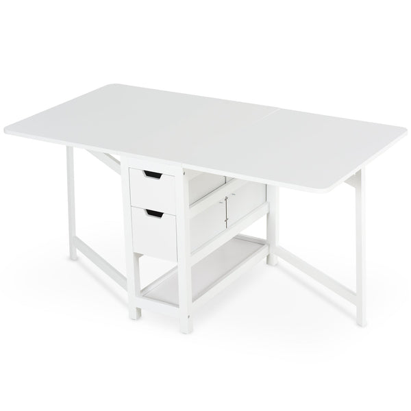 Console extensible avec tiroirs 150x80x74 cm Blanc online