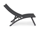Set 2 Poltrone da Giardino 53x166,5x90 cm in Alluminio Taylor Antracite