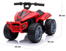 Mini Quad Elettrico per Bambini 6V Miller Rosso