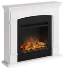 Camino Elettrico da Pavimento Effetto Fiamma 1500W Tagu Helmi Bianco