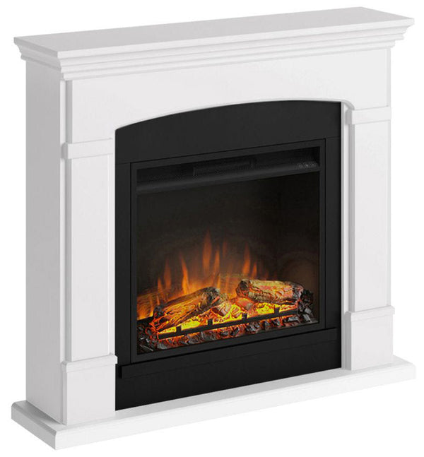 Cheminée Electrique Sol Effet Flamme 1500W Tagu Helmi Blanc acquista