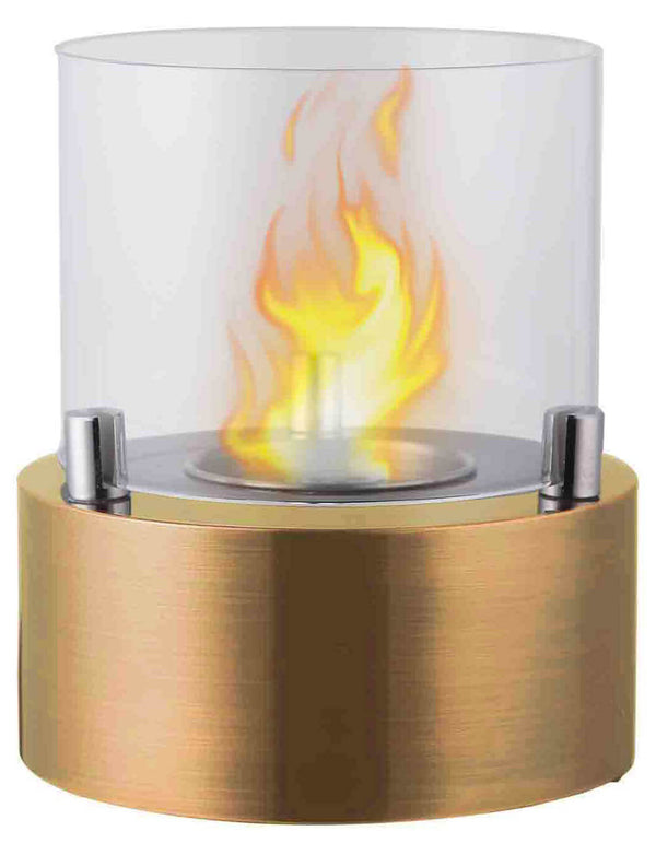 online Table Cheminée Bioéthanol Ø13x15,8cm Vannini Giotto Bougie Or