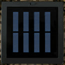 Lampada Solare da Giardino con Pannello di Ricarica 15,5x15,5x69 cm in Acciaio e Rattan Nero e Marrone