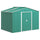 Casetta Box da Giardino Porta Attrezzi 277x195x192 cm con 2 Porte Scorrevoli Verde Scuro
