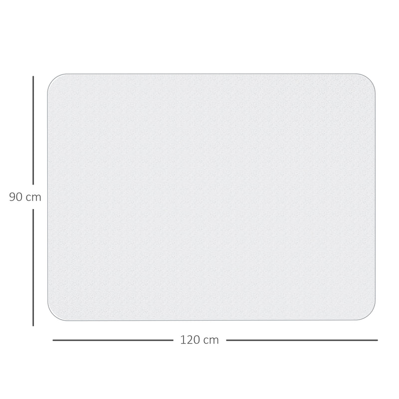 Tappetino per Sedia Ufficio Salvapavimento 90x120 cm in Plastica Trasparente