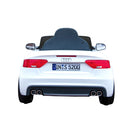 Macchina Elettrica per Bambini 12V con Licenza Audi S5 Cabrio Bianco
