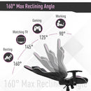 Sedia da Gaming Ergonomica 72x54x126-136 cm in PVC  Nera e Viola