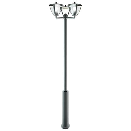 Palo Alto Lampe de Jardin 3 Lumières E27 en Aluminium Sovil Gris prezzo