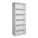 Libreria 6 Ripiani 72,3x34,1x177,1 cm in Truciolare Nobilitato Bianca