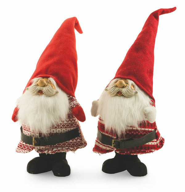 prezzo Set de 2 Marionnettes Père Noël en Tissu H62 cm Soriani