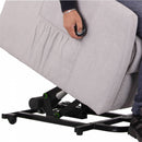 Poltrona Alzapersona Elettrica 1 Motore in Tessuto Grigia