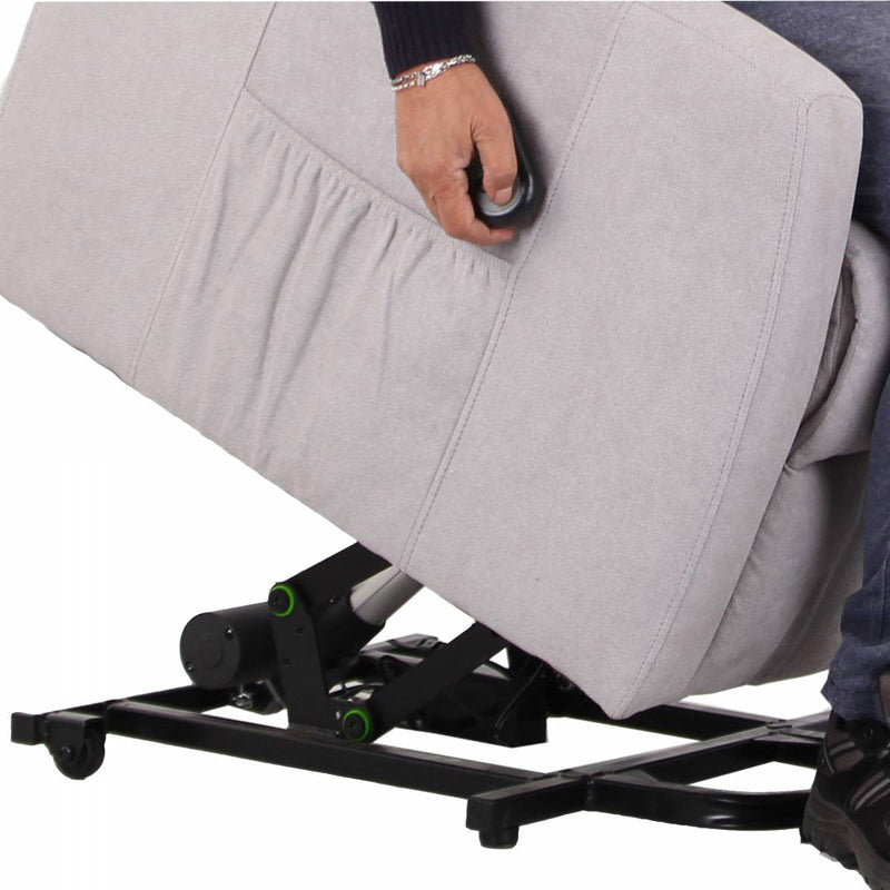 Poltrona Alzapersona Elettrica 1 Motore in Tessuto Grigia