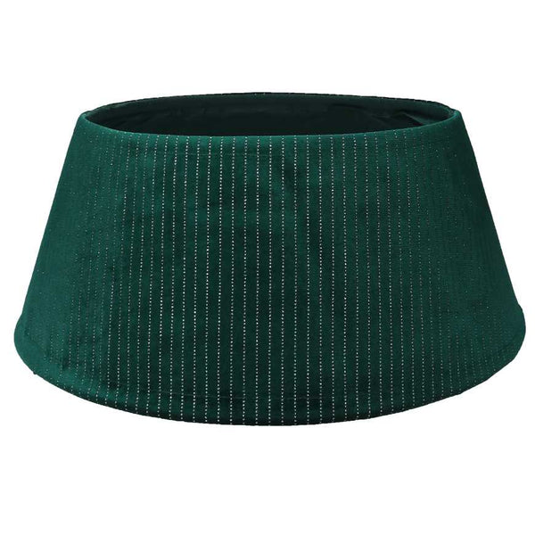 Copri base albero tessuto verde e argento tondo cm Ø56xh25 online