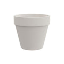 Vaso Rotondo Design Classico Indoor e Outdoor Tera Standard One Chalk Ø140 cm in Plastica Bianco Gesso 