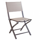 Sedia da Giardino Georgia Pieghevole 58x46x85 h cm in Textilene Taupe