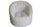 Fauteuil pouf Tortuga en similicuir blanc Avalli