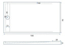 Piatto Doccia in Pietra Bonussi Kamet Grigio Chiaro 70x100 cm Seconda Scelta