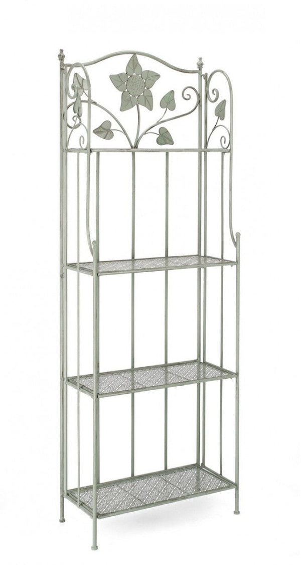 Etagère 4 niveaux Harriet 59x28x167 cm en acier sauge prezzo