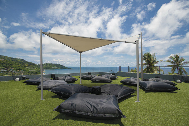 Gazebo a Farfalla 4x4m in Alluminio Telo in Poliestere Kraus Otto Bianco