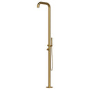 Doccia da Giardino in Acciaio Inox con Doccino Sined Chia Oro 