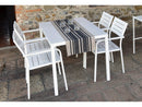 Tavolo da Giardino 160x80x75 cm in Acciaio RD Italia Dorio 160X80 Bianco