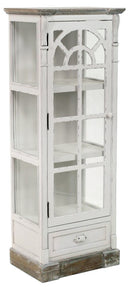 Mobile Vetrina 1 Anta 1 Cassetto in Legno Provenza