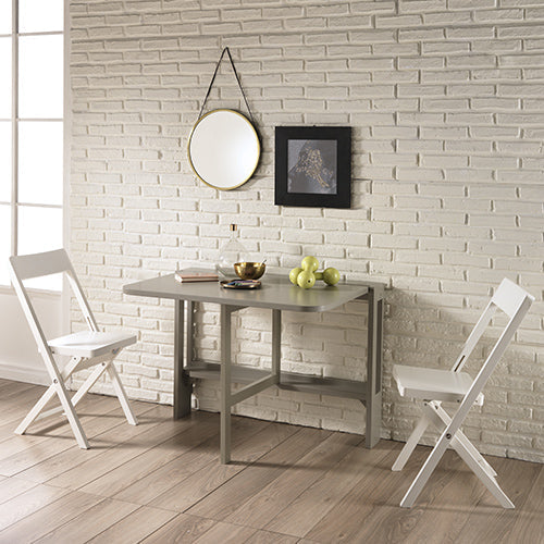 acquista Table Pliante Gain de Place + 2 Chaises Pliantes en Bois 