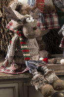 Alce Pupazzo Seduta H72 cm Multicolor