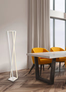 Piantana da Interno a led in Metallo Bianco Opaco