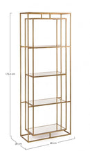 Libreria 4 Ripiani Elenor in Metallo