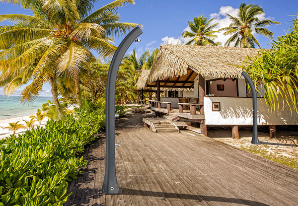 acquista Doccia Solare da Giardino 28L Miscelatore e Lavapiedi Arkema Happy Five Verde