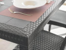 Tavolo Dallas 80x80x74 h cm in Wicker Taupe