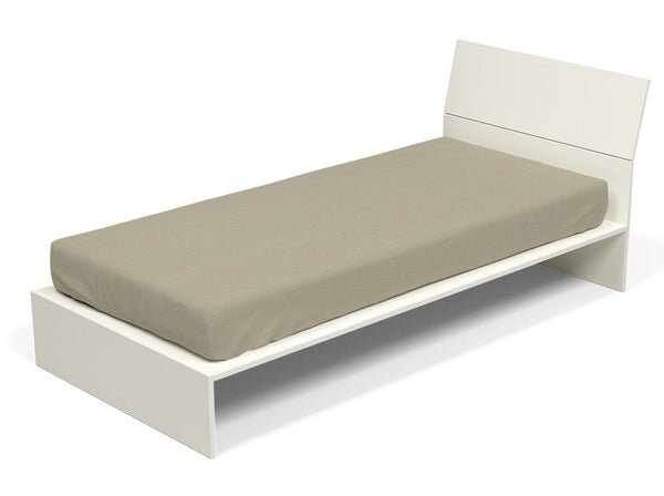 Drap de dessous avec coins et élastique couleur unie taupe sconto