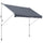 Store mural 300x150 cm en métal et polyester gris