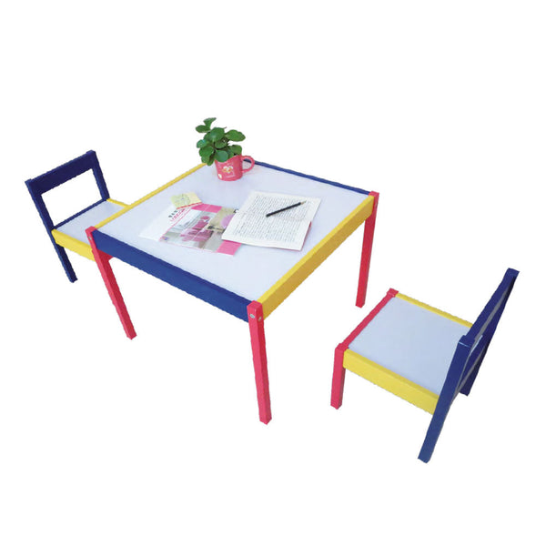 Ensemble table arc-en-ciel et 2 chaises pour enfants sconto