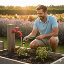 Rubinetto Colorato per Fontana da Giardino in Ottone Belfer RUB/022 Rosso