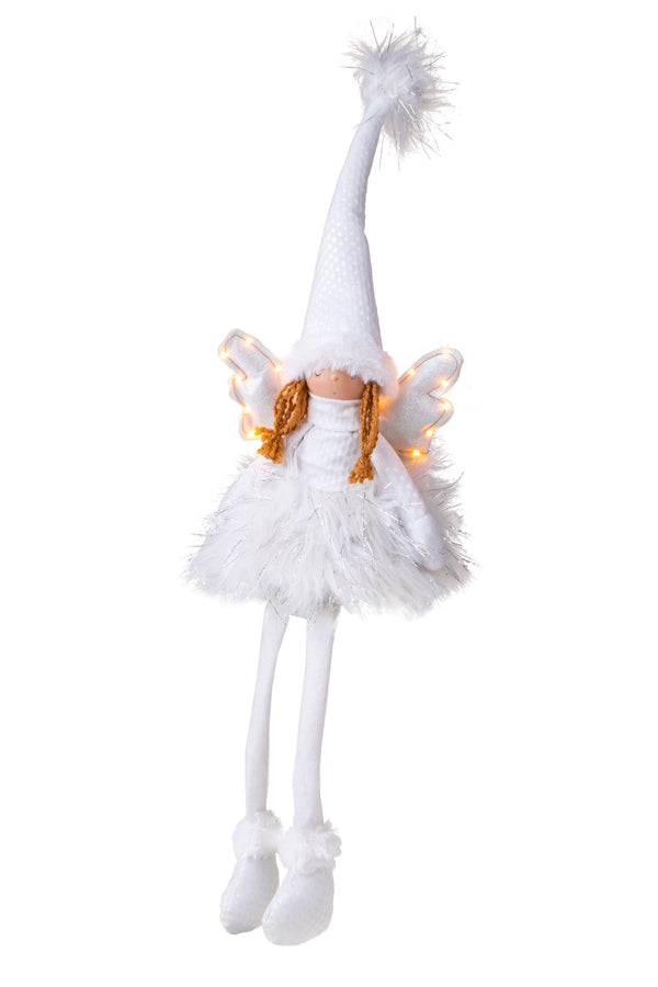 Ange Assis avec Led H60 cm en Tissu Blanc prezzo