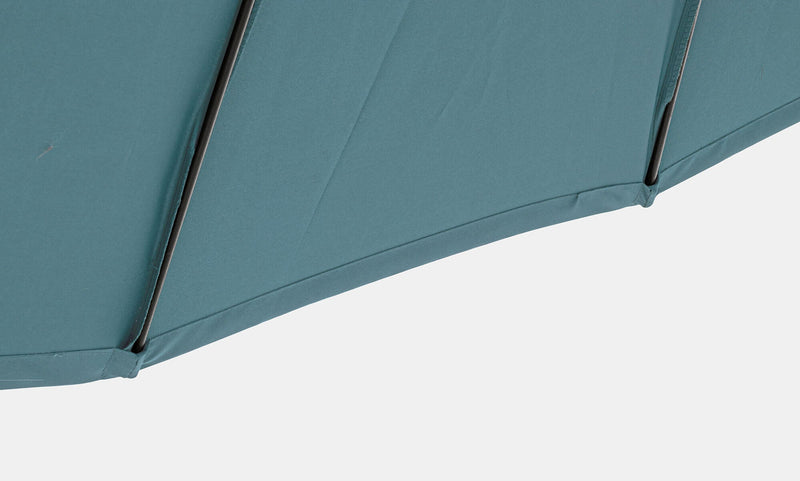 Ombrellone da Giardino Ø2,7 m Palo Ø38 mm in Alluminio Telo in Poliestere Pavone