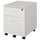 Porte-documents de bureau 40x44x54,6 cm 2 tiroirs en bois blanc