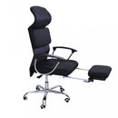 Poltrona da Ufficio Haley 59x63x118/128 h cm in Poliuretano Nero
