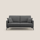Divano 2 Posti 140x94x90 cm in Tessuto Grigio