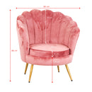 Poltrona 80x86 cm in Velluto Magenta