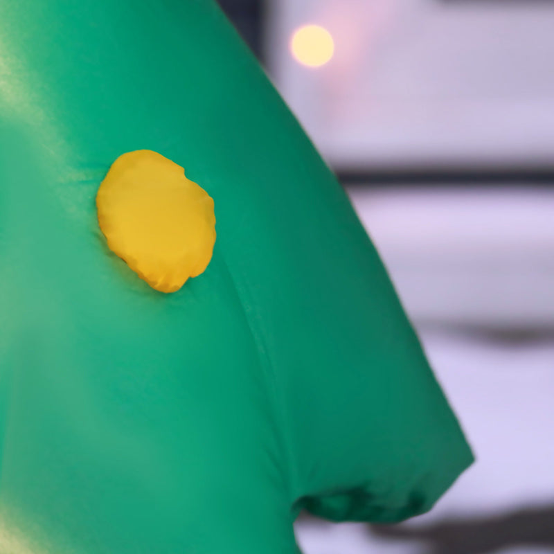 Albero di Natale Gonfiabile H185 cm con Pupazzo di Neve e Babbo Natale