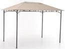 Gazebo da Giardino in Ferro e Poliestere Rodi Beige Varie Misure