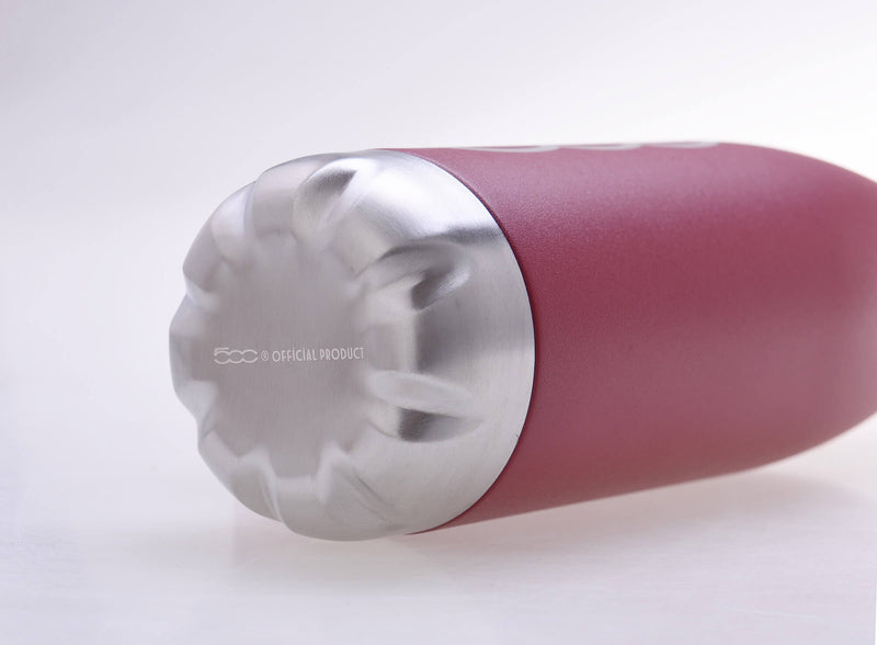 Borraccia Termica 500 ml con Coperchio in Acciaio Fiat Borgogna