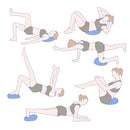 Cuscino Oscillante Ø35 cm per Esercizi Posturali Blu