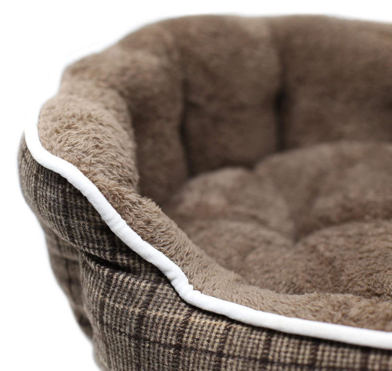 Cuccia per Cani e Gatti in Poliestere Scotland Marrone Varie Misure