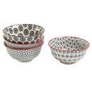 Set 4 Ciotole Ø11x5,5 cm 250 ml in Porcellana VdE Tivoli 1996 Confusion