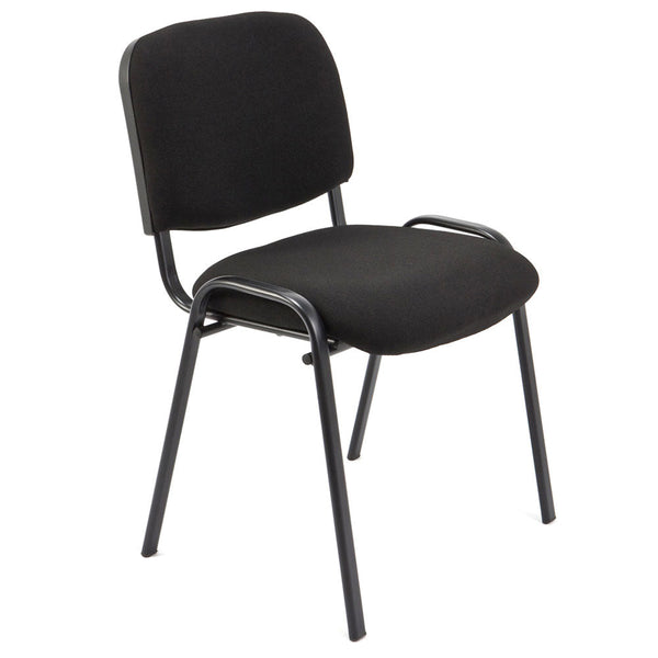 sconto Chaise de bureau en tissu noir Bozzini