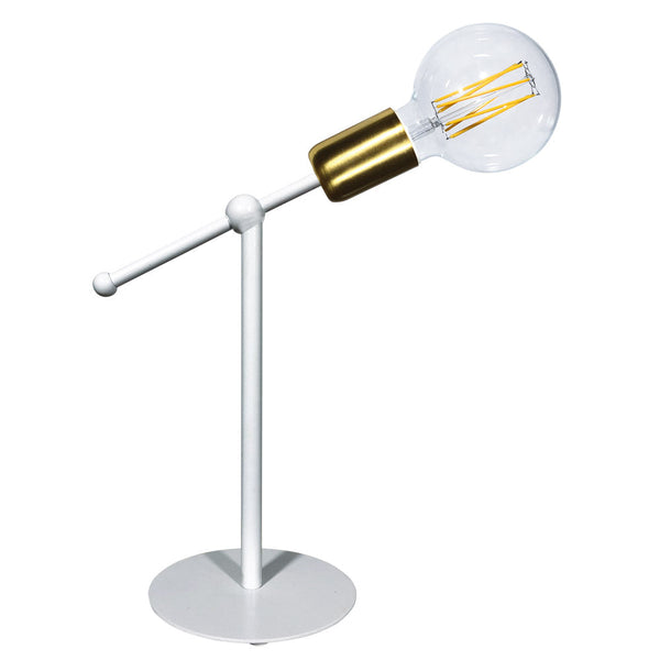 acquista Lampe 1xE27 Cadre Peint Or Blanc Satiné E-Energy Elvira